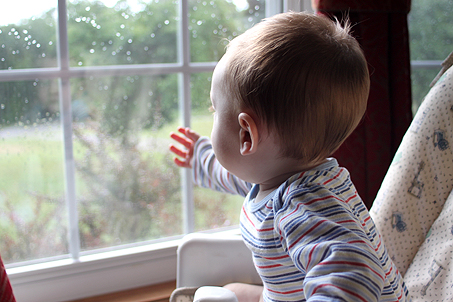 Longing to be outside, despite the rainy weather