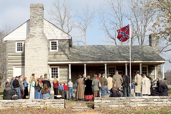The tour begins at Forrest’s boyhood home near Chapel Hill, Tennessee