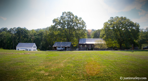 BEFORE (left to right): Home of the Tom Lee Family, office building, retreat center