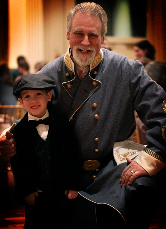 Historian and Turley Family Friend, Bill Potter and His Admirer Calvin Turley